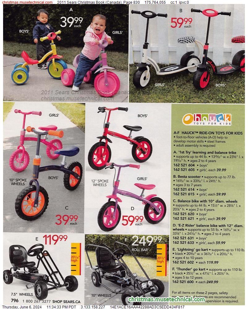 2011 Sears Christmas Book (Canada), Page 830