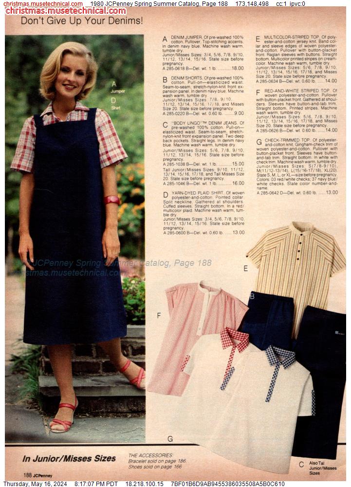 1980 JCPenney Spring Summer Catalog, Page 188