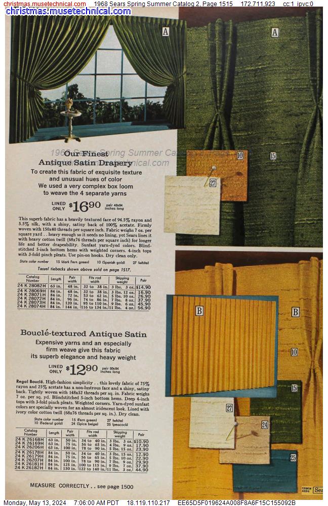 1968 Sears Spring Summer Catalog 2, Page 1515