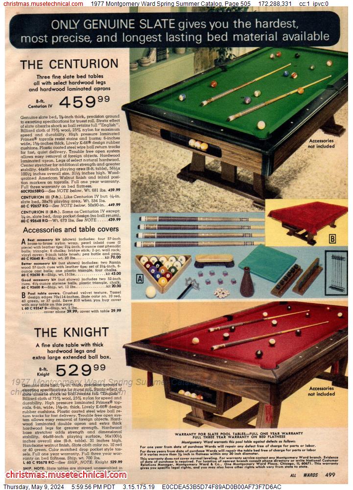 1977 Montgomery Ward Spring Summer Catalog, Page 505