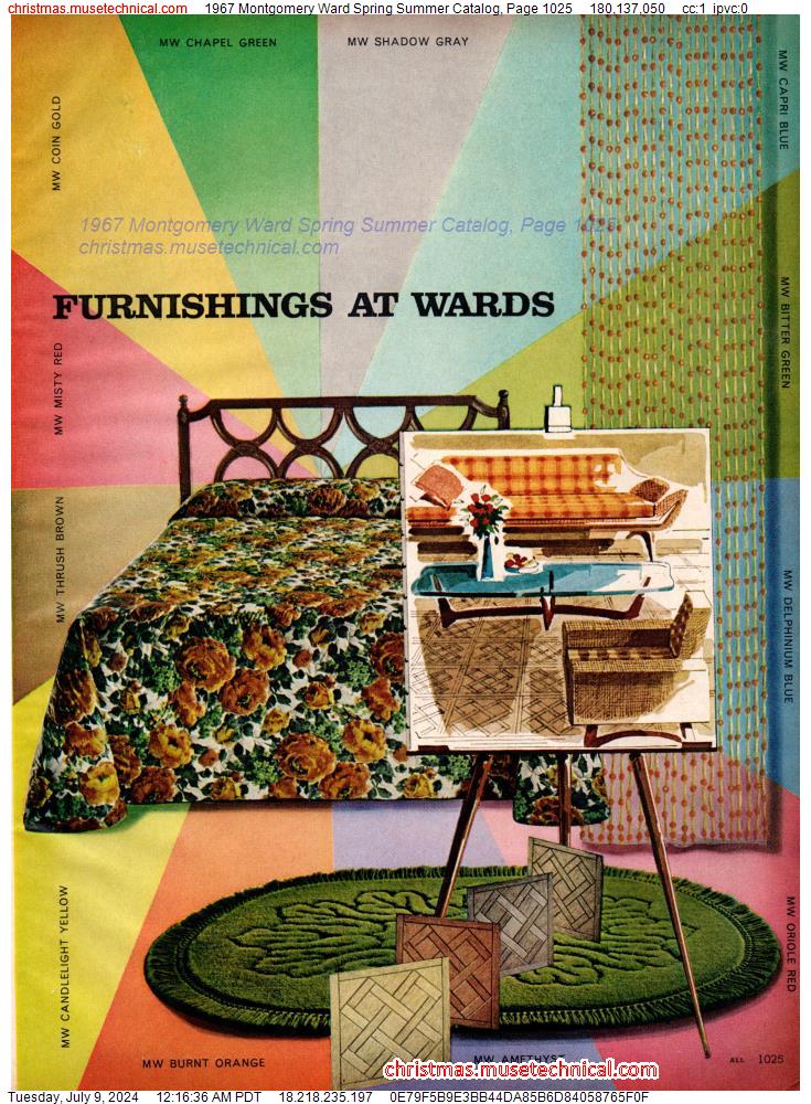 1967 Montgomery Ward Spring Summer Catalog, Page 1025