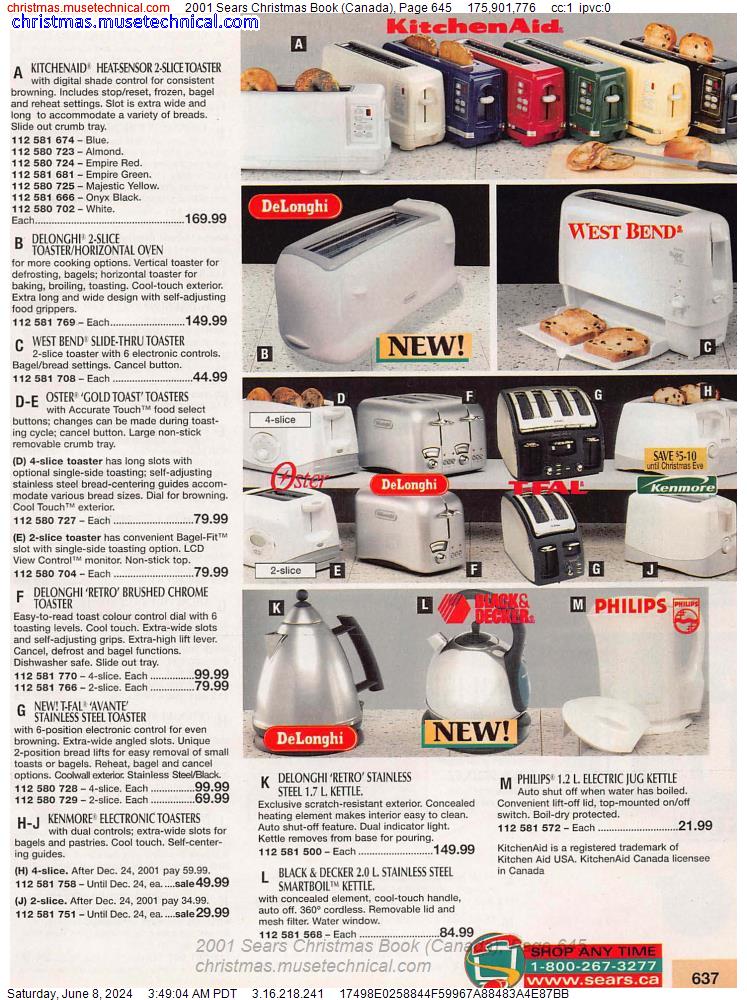 2001 Sears Christmas Book (Canada), Page 645