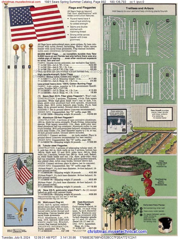 1981 Sears Spring Summer Catalog, Page 892