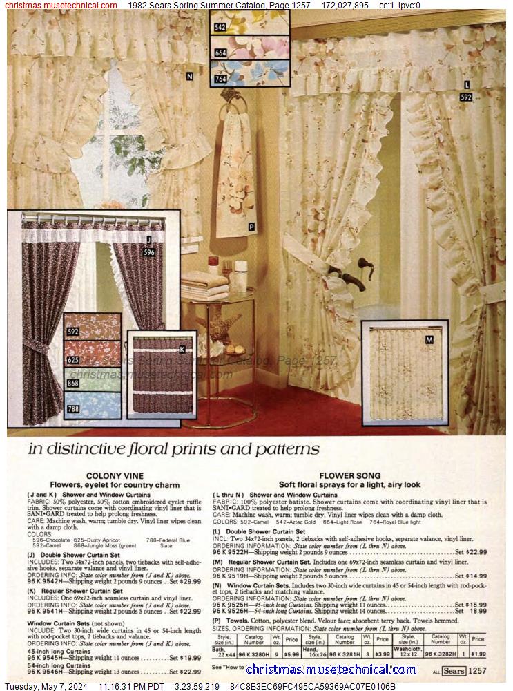 1982 Sears Spring Summer Catalog, Page 1257