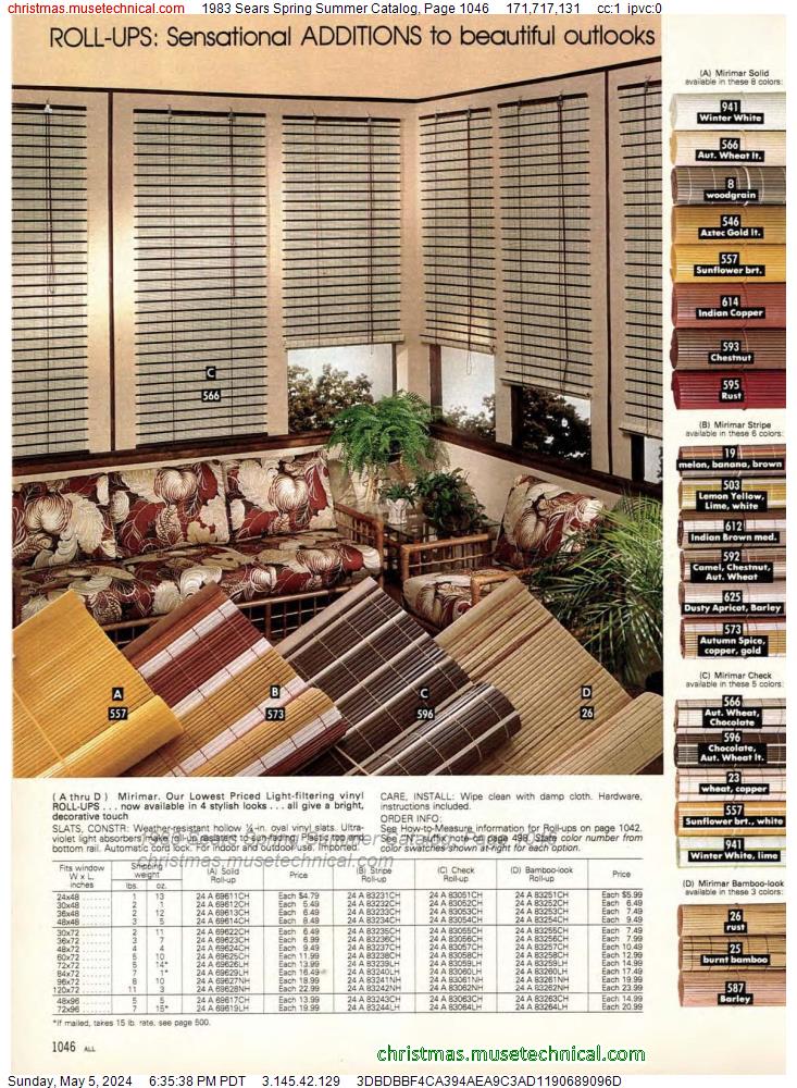 1983 Sears Spring Summer Catalog, Page 1046