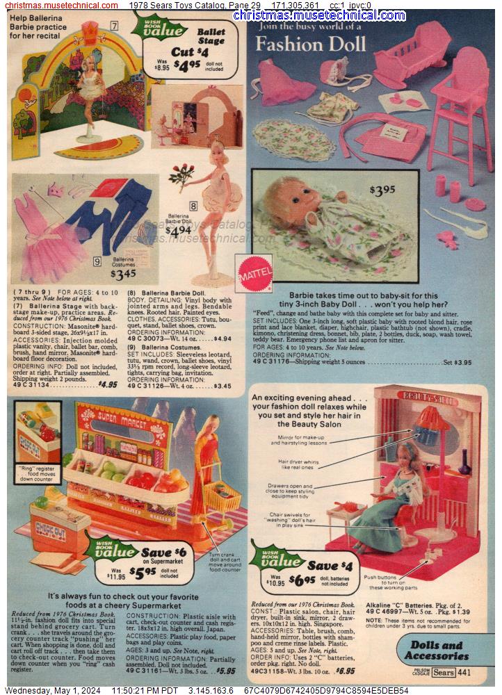 1978 Sears Toys Catalog, Page 29