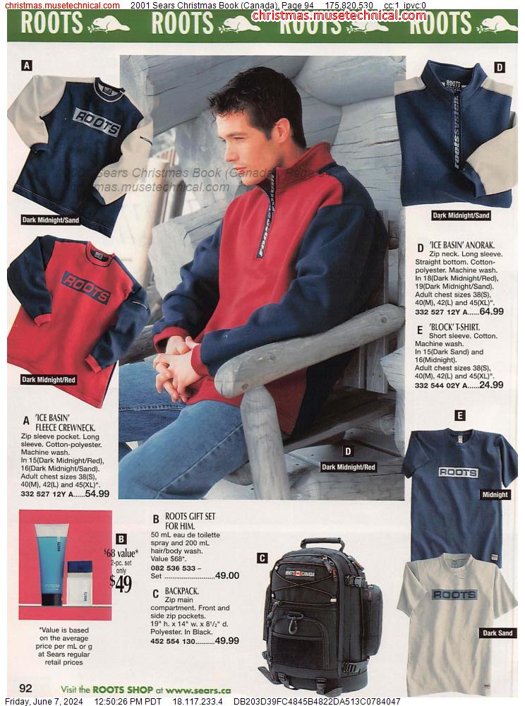 2001 Sears Christmas Book (Canada), Page 94