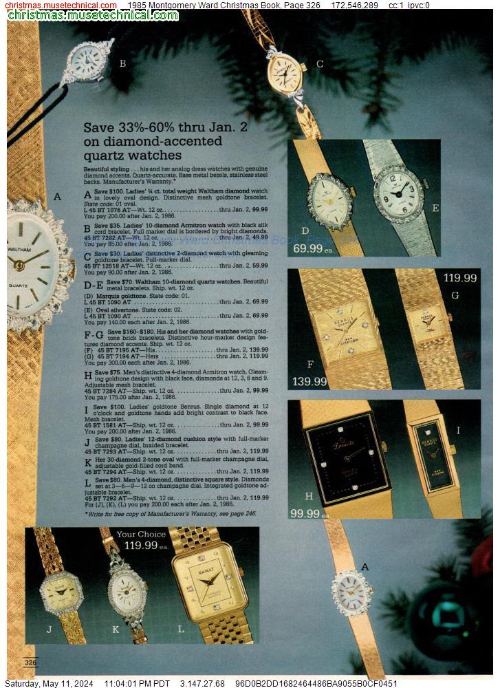 1985 Montgomery Ward Christmas Book, Page 326