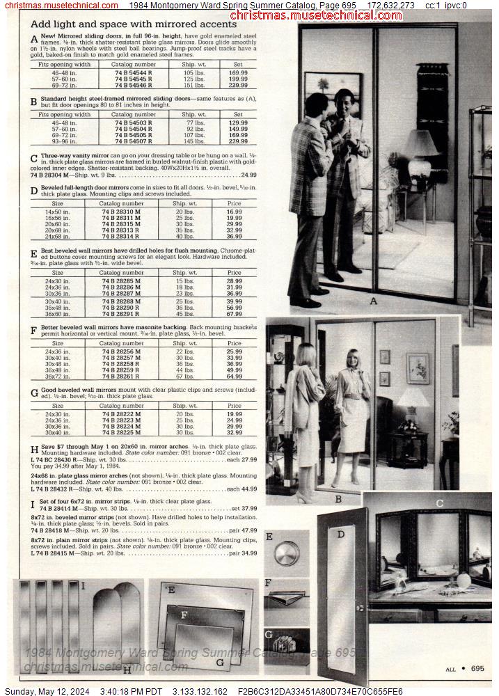 1984 Montgomery Ward Spring Summer Catalog, Page 695