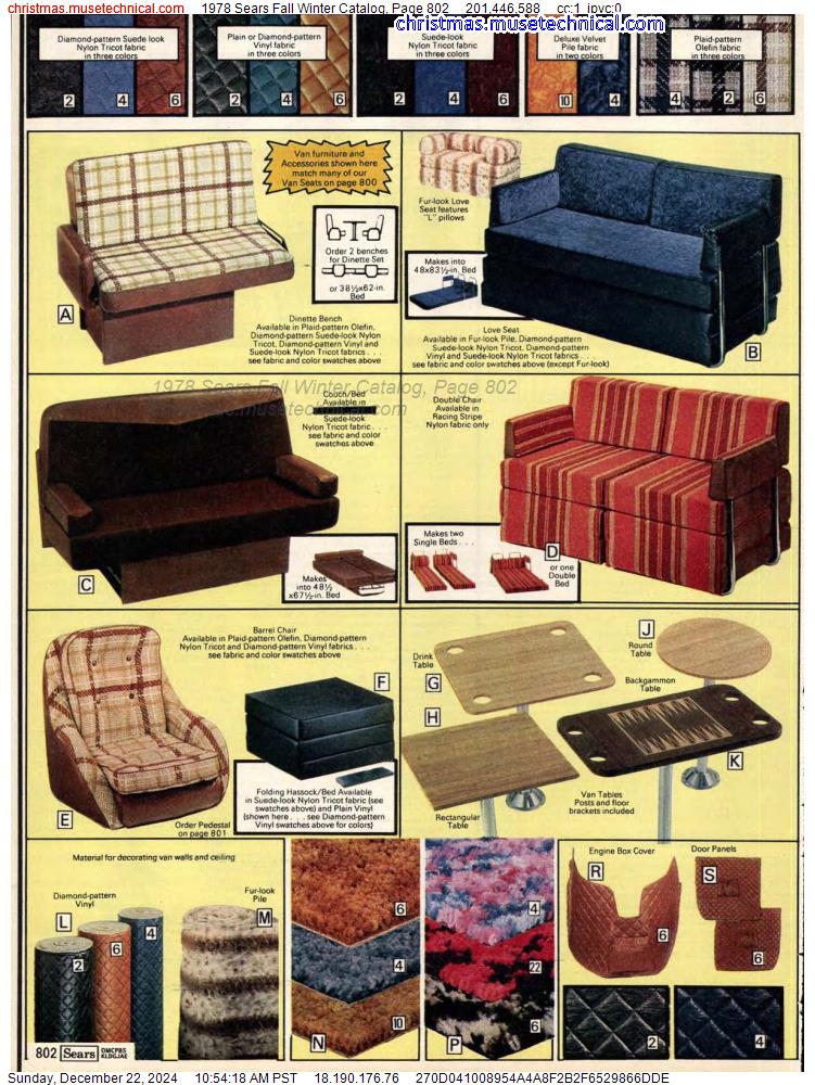 1978 Sears Fall Winter Catalog, Page 802