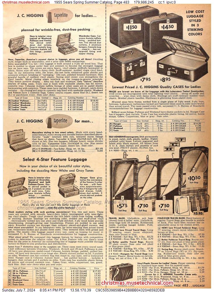 1955 Sears Spring Summer Catalog, Page 483