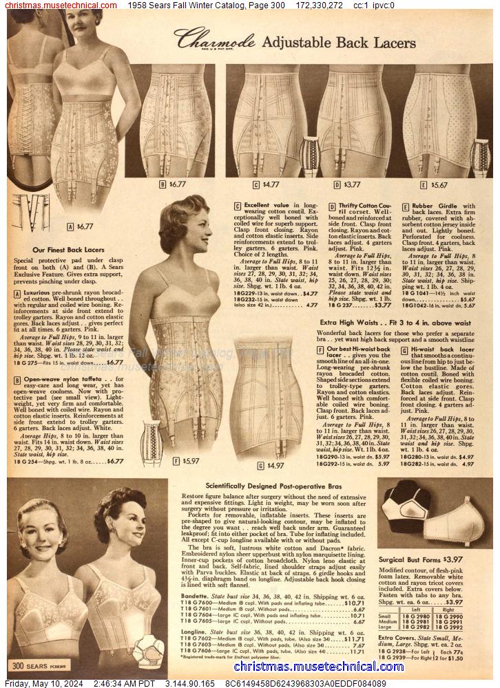 1958 Sears Fall Winter Catalog, Page 300