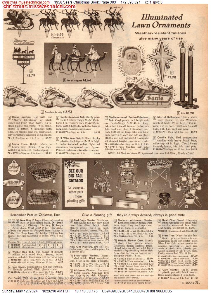 1958 Sears Christmas Book, Page 303