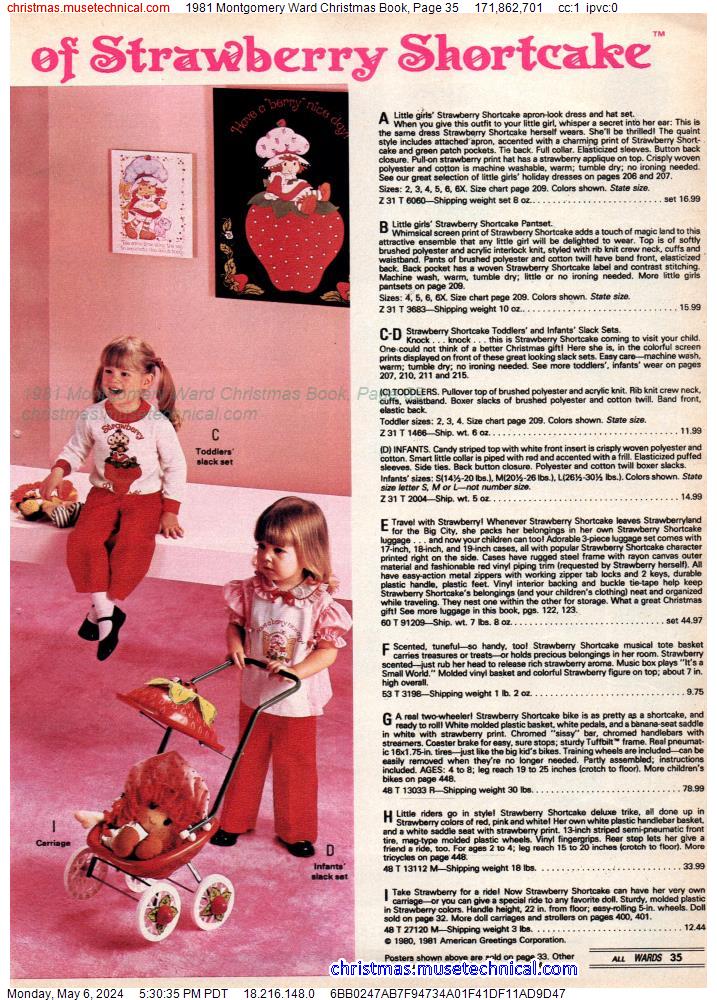 1981 Montgomery Ward Christmas Book, Page 35