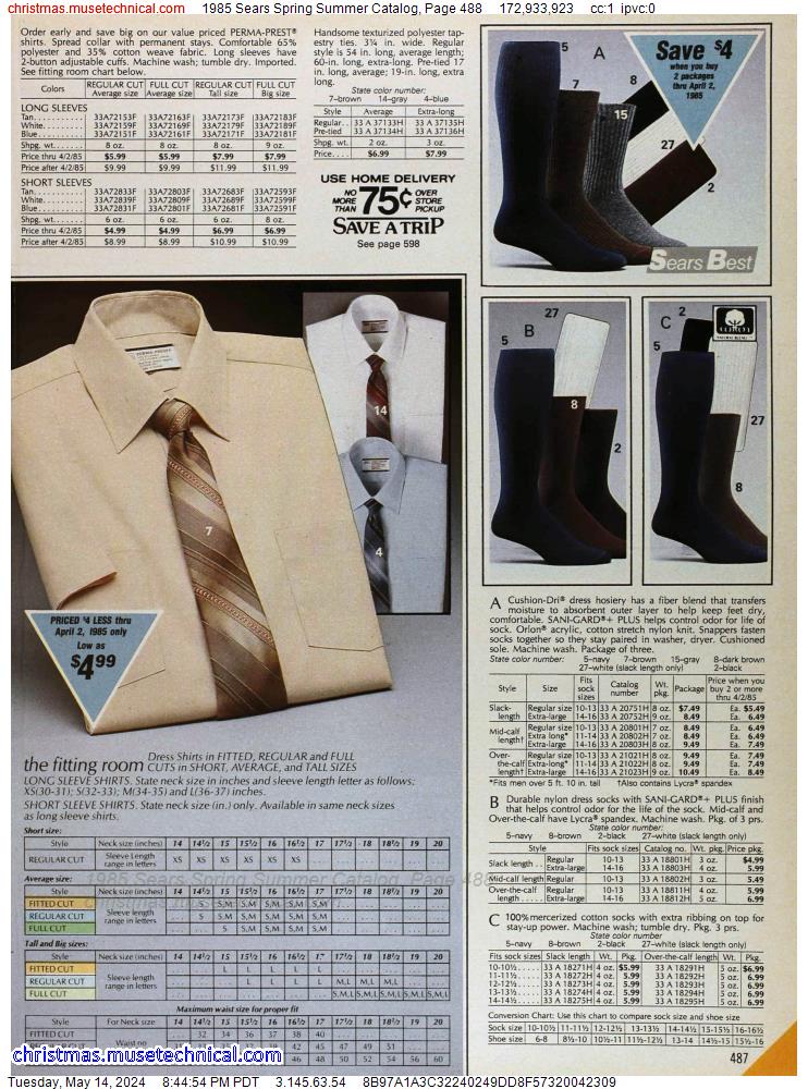 1985 Sears Spring Summer Catalog, Page 488