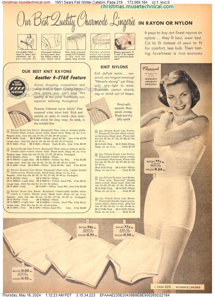 1951 Sears Fall Winter Catalog, Page 319
