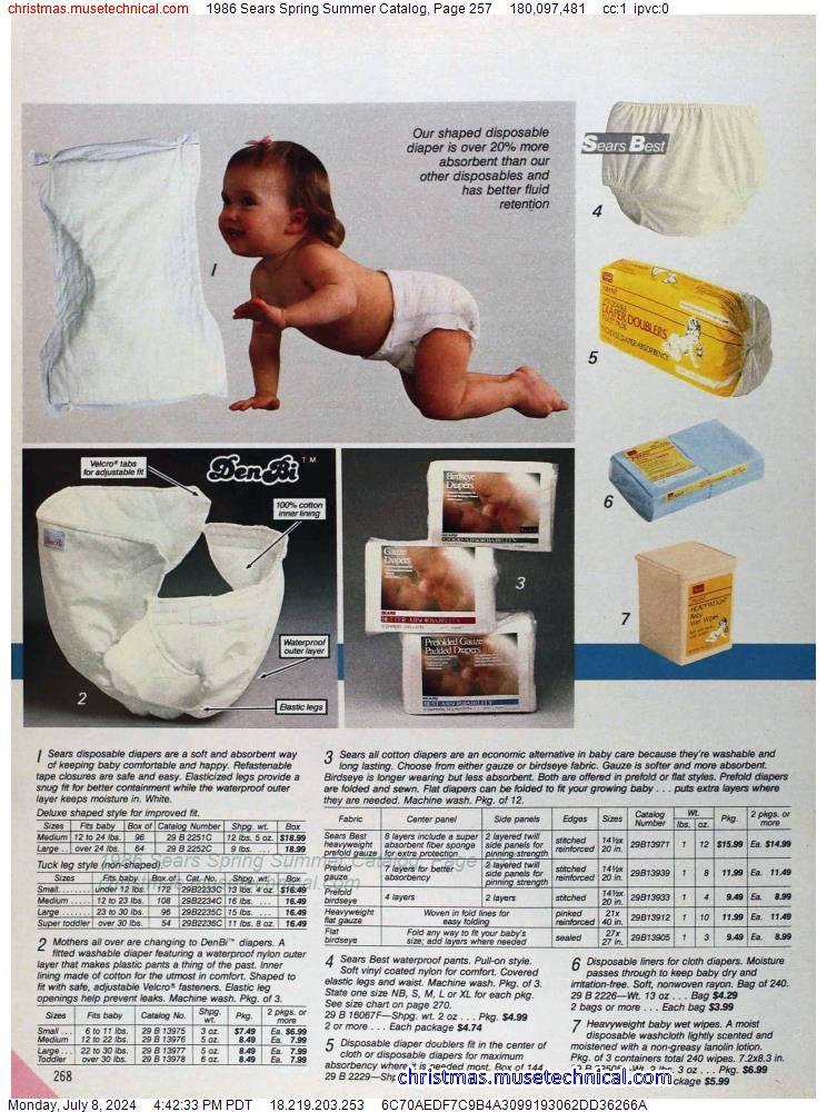 1986 Sears Spring Summer Catalog, Page 257