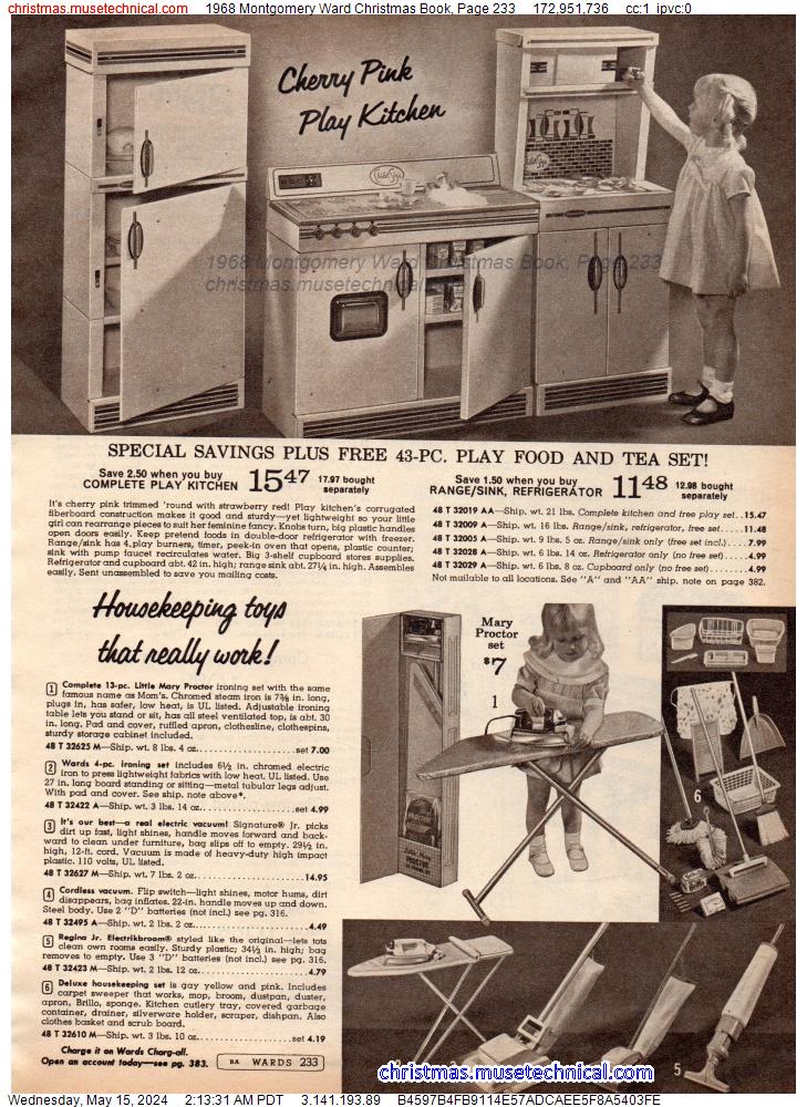 1968 Montgomery Ward Christmas Book, Page 233