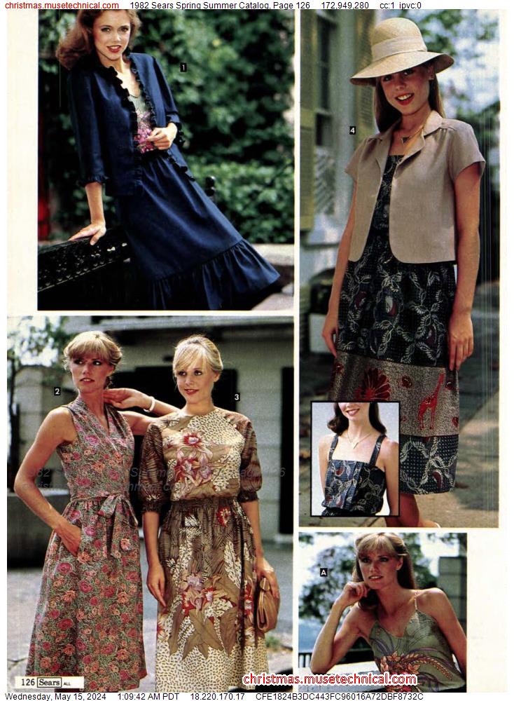 1982 Sears Spring Summer Catalog, Page 126