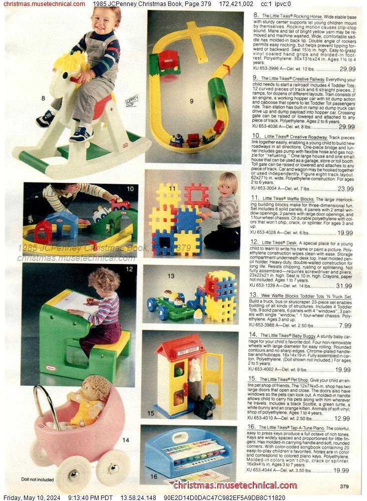 1985 JCPenney Christmas Book, Page 379