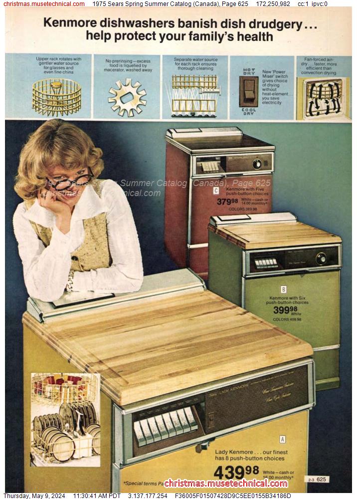 1975 Sears Spring Summer Catalog (Canada), Page 625