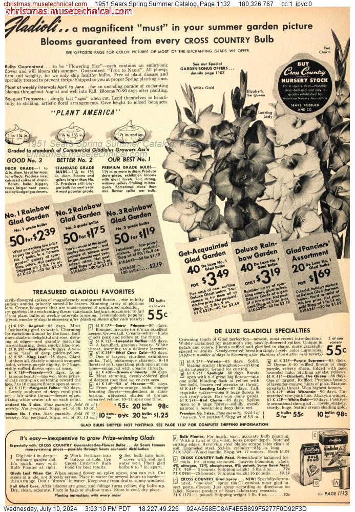 1951 Sears Spring Summer Catalog, Page 1132