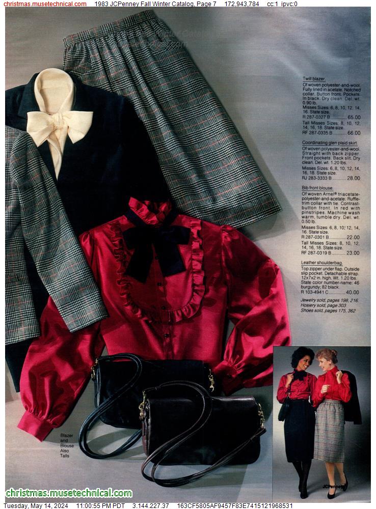 1983 JCPenney Fall Winter Catalog, Page 7