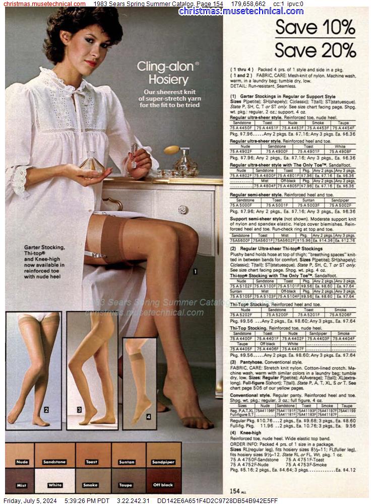 1983 Sears Spring Summer Catalog, Page 154