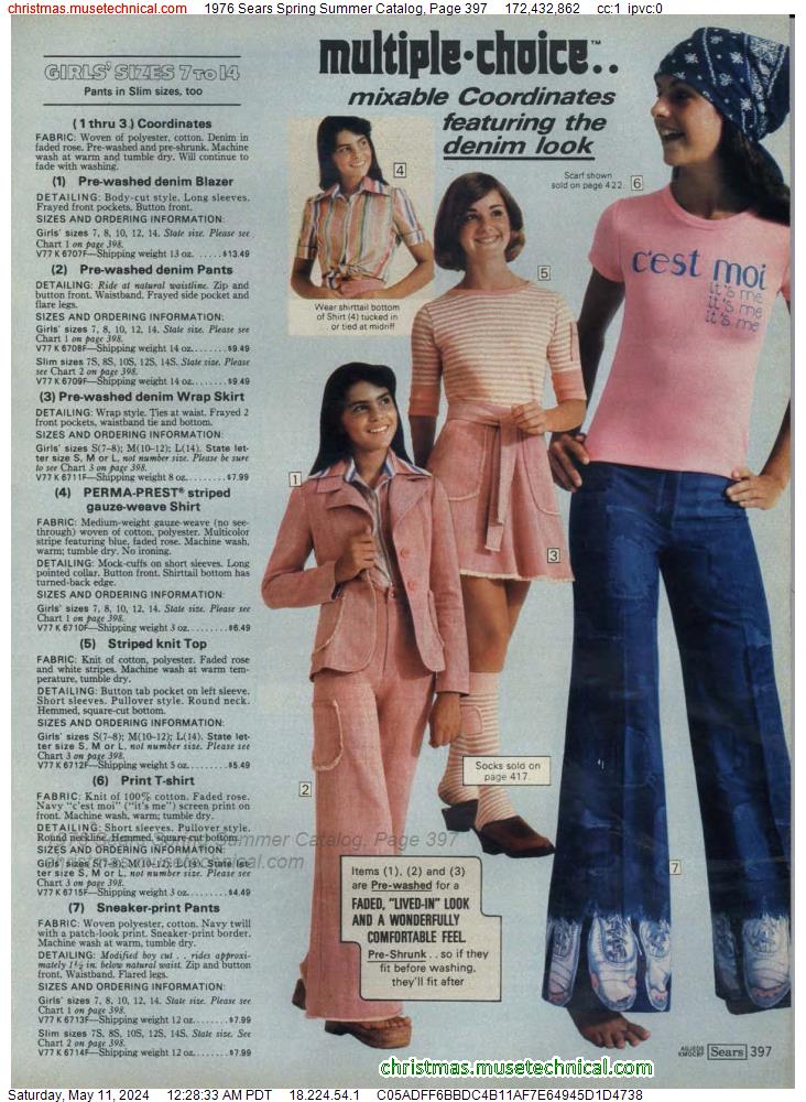 1976 Sears Spring Summer Catalog, Page 397