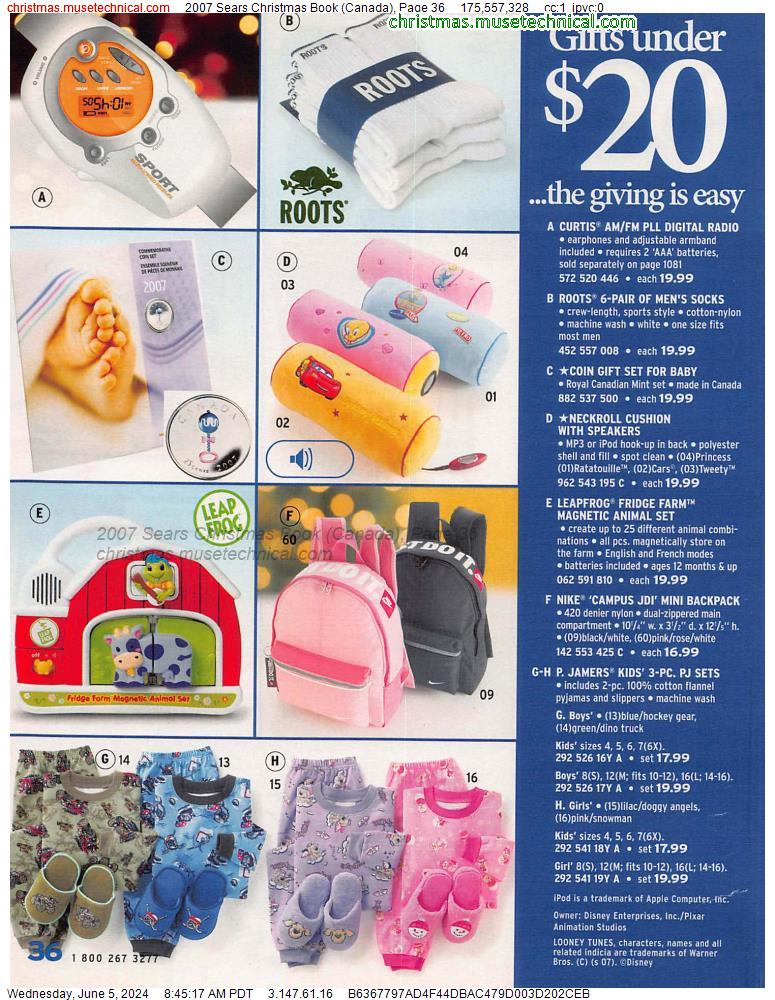 2007 Sears Christmas Book (Canada), Page 36