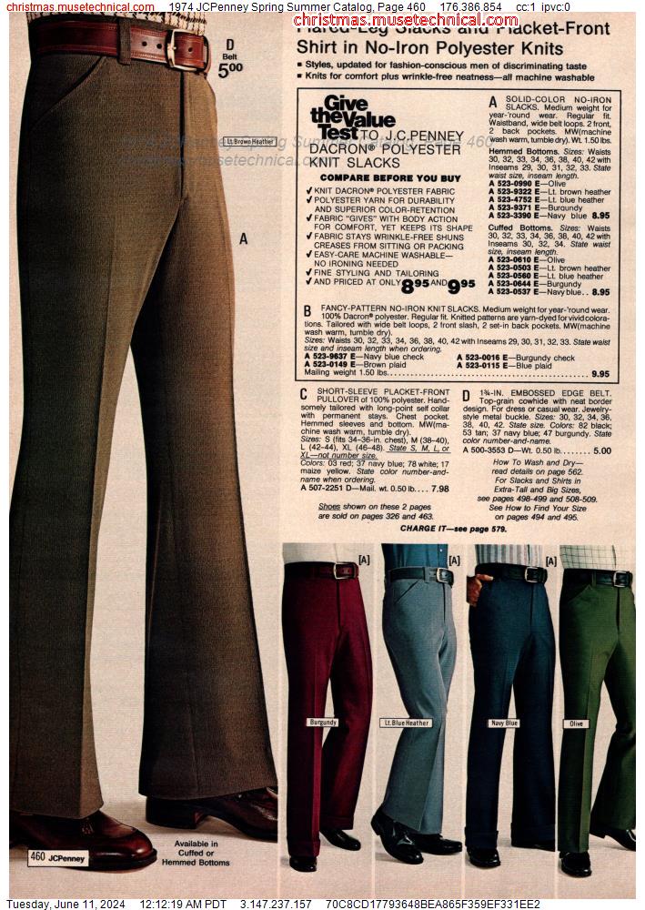 1974 JCPenney Spring Summer Catalog, Page 460