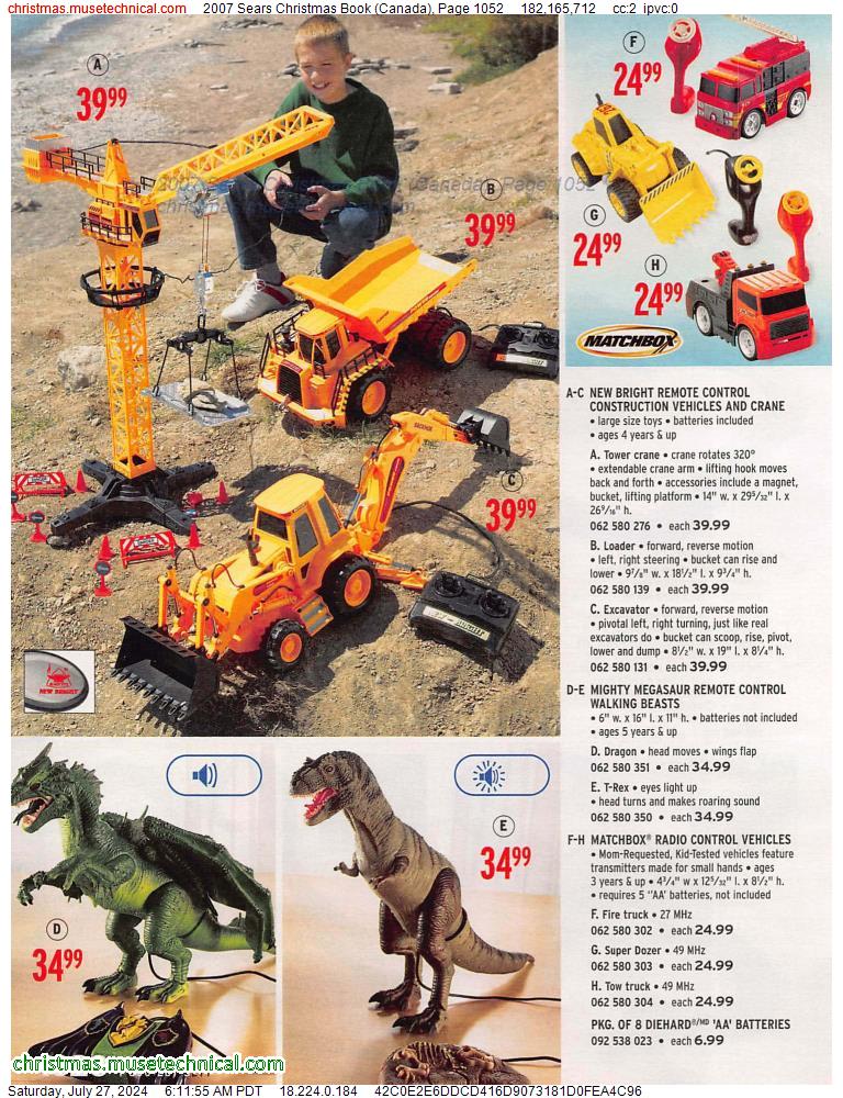 2007 Sears Christmas Book (Canada), Page 1052