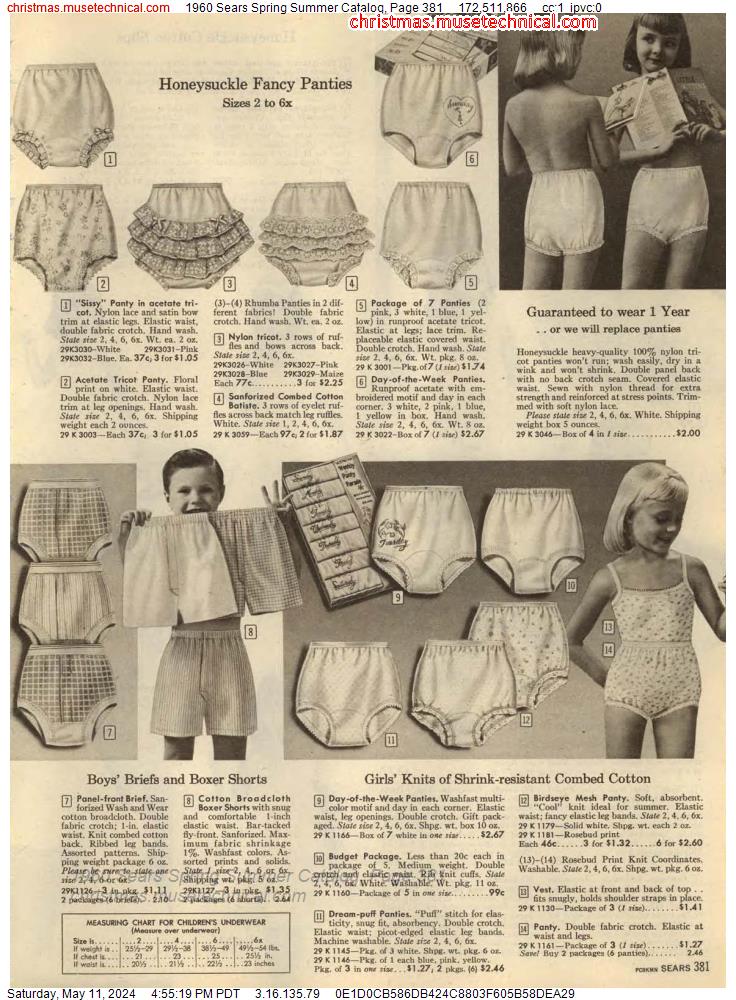 1960 Sears Spring Summer Catalog, Page 381