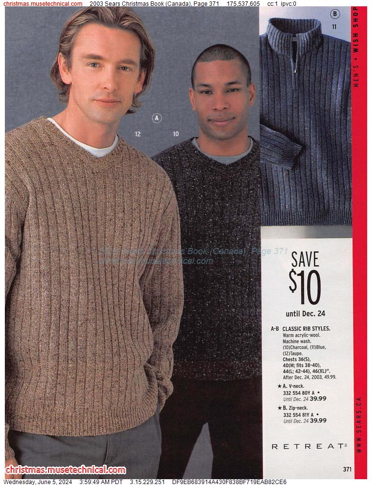 2003 Sears Christmas Book (Canada), Page 371