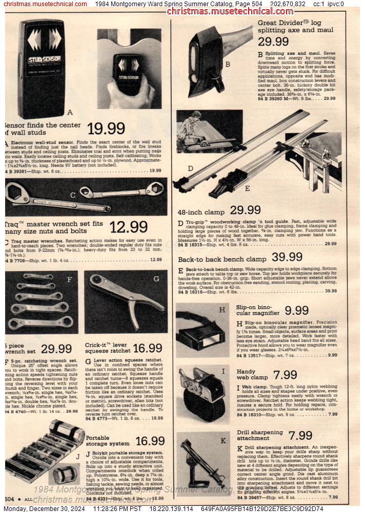 1984 Montgomery Ward Spring Summer Catalog, Page 504