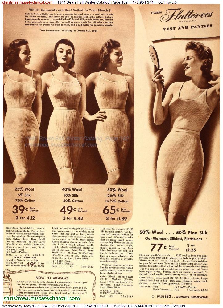 1941 Sears Fall Winter Catalog, Page 182