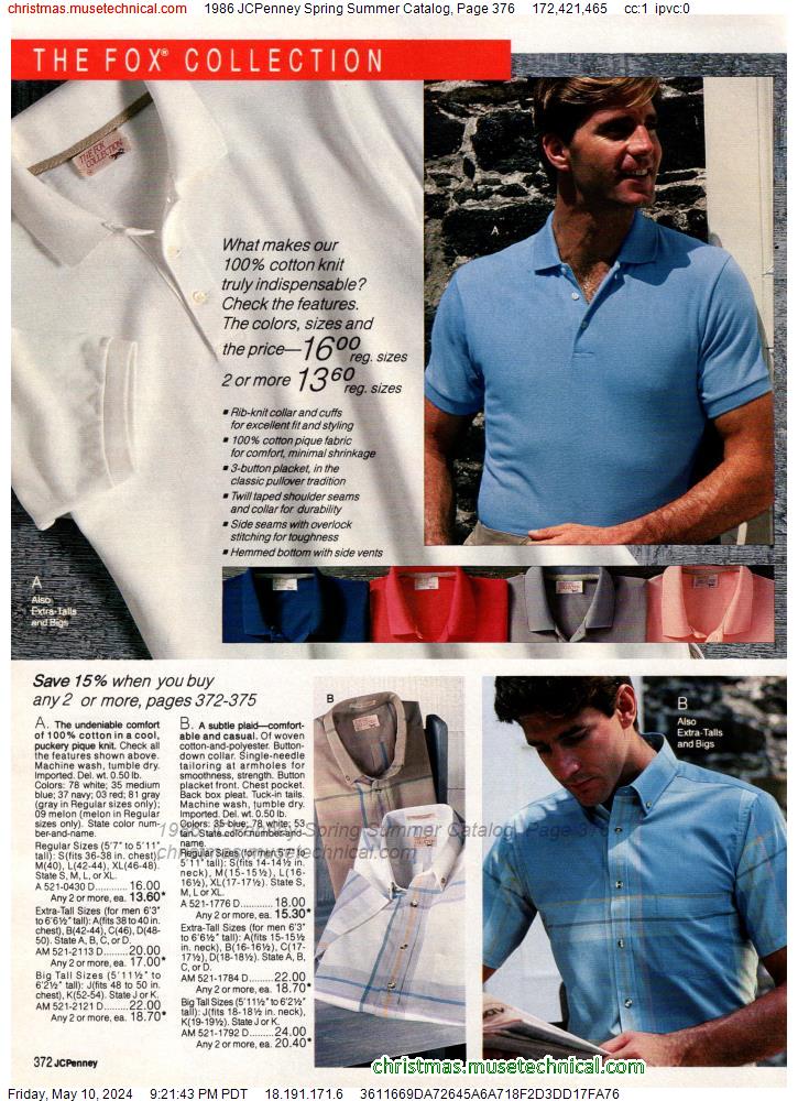 1986 JCPenney Spring Summer Catalog, Page 376