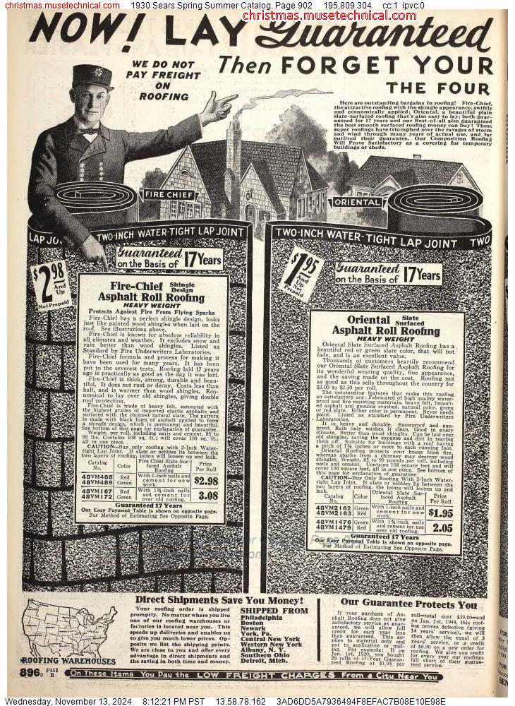 1930 Sears Spring Summer Catalog, Page 902