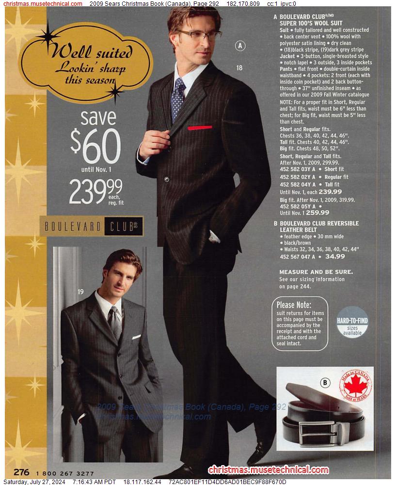 2009 Sears Christmas Book (Canada), Page 292