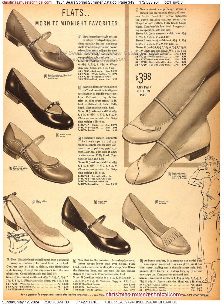 1954 Sears Spring Summer Catalog, Page 349
