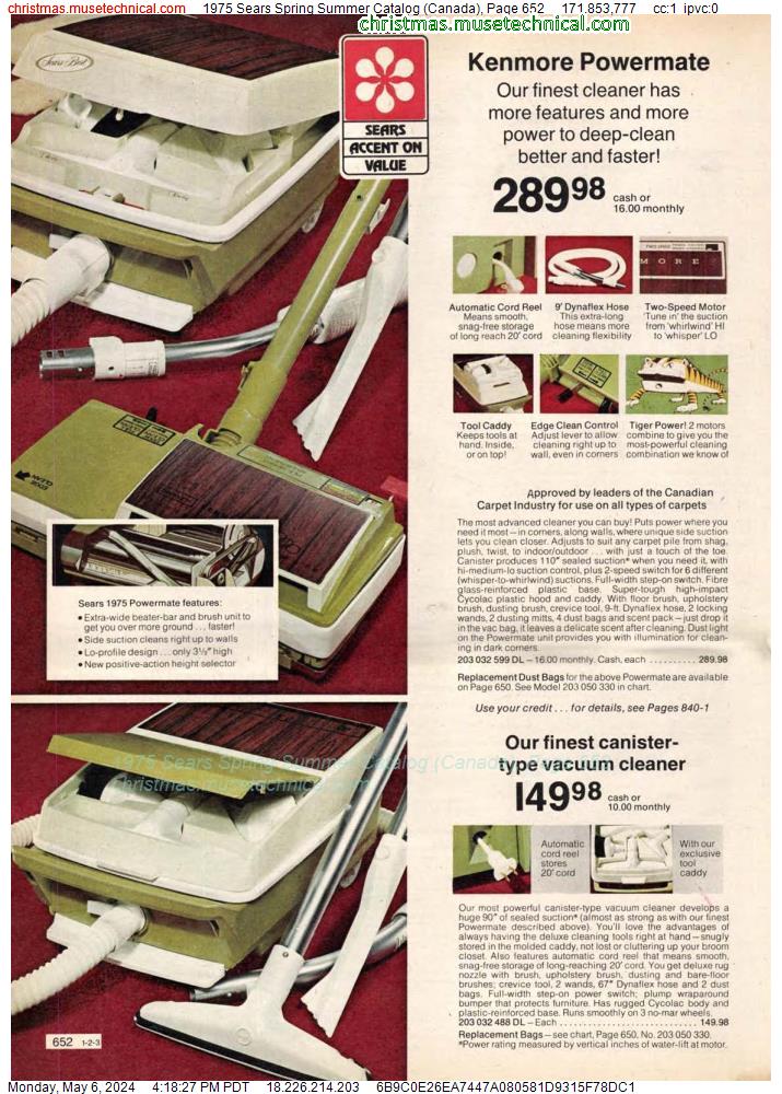 1975 Sears Spring Summer Catalog (Canada), Page 652