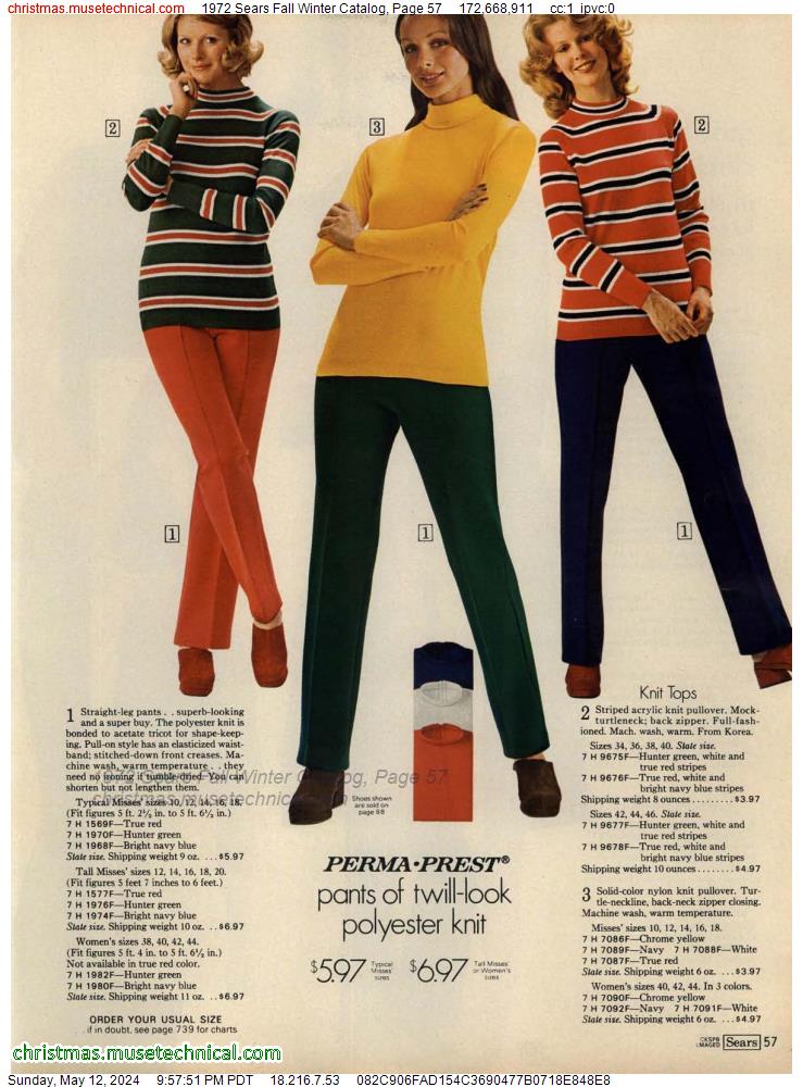 1972 Sears Fall Winter Catalog, Page 57