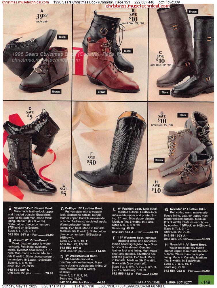 1996 Sears Christmas Book (Canada), Page 151