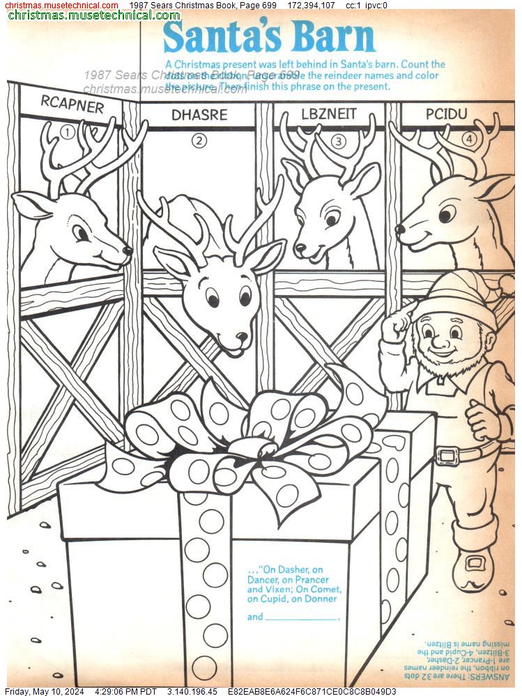 1987 Sears Christmas Book, Page 699