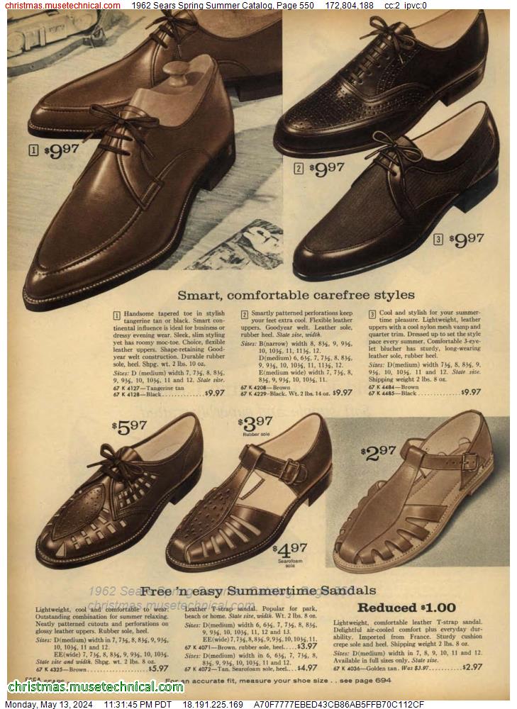 1962 Sears Spring Summer Catalog, Page 550