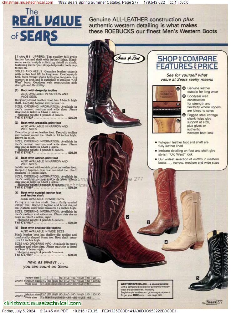 1982 Sears Spring Summer Catalog, Page 277