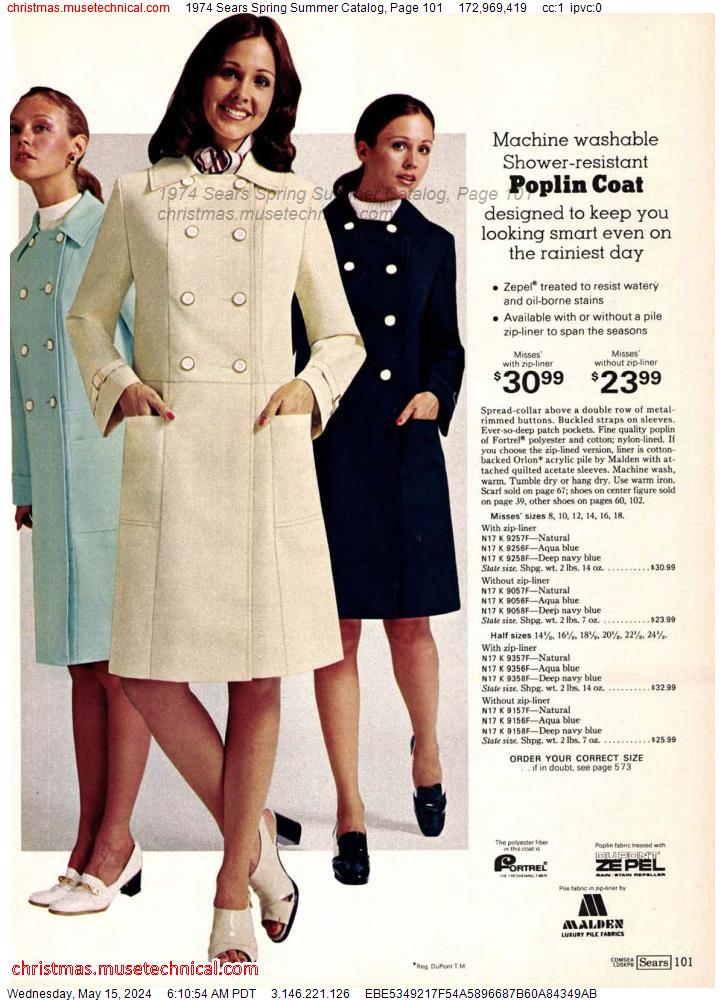 1974 Sears Spring Summer Catalog, Page 101