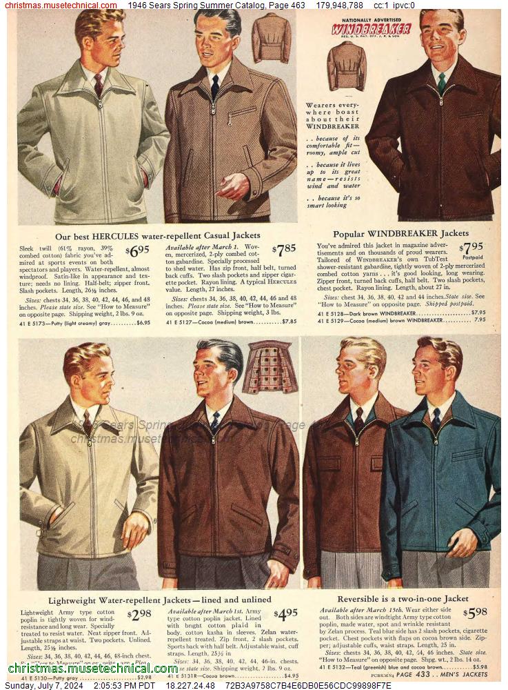 1946 Sears Spring Summer Catalog, Page 463