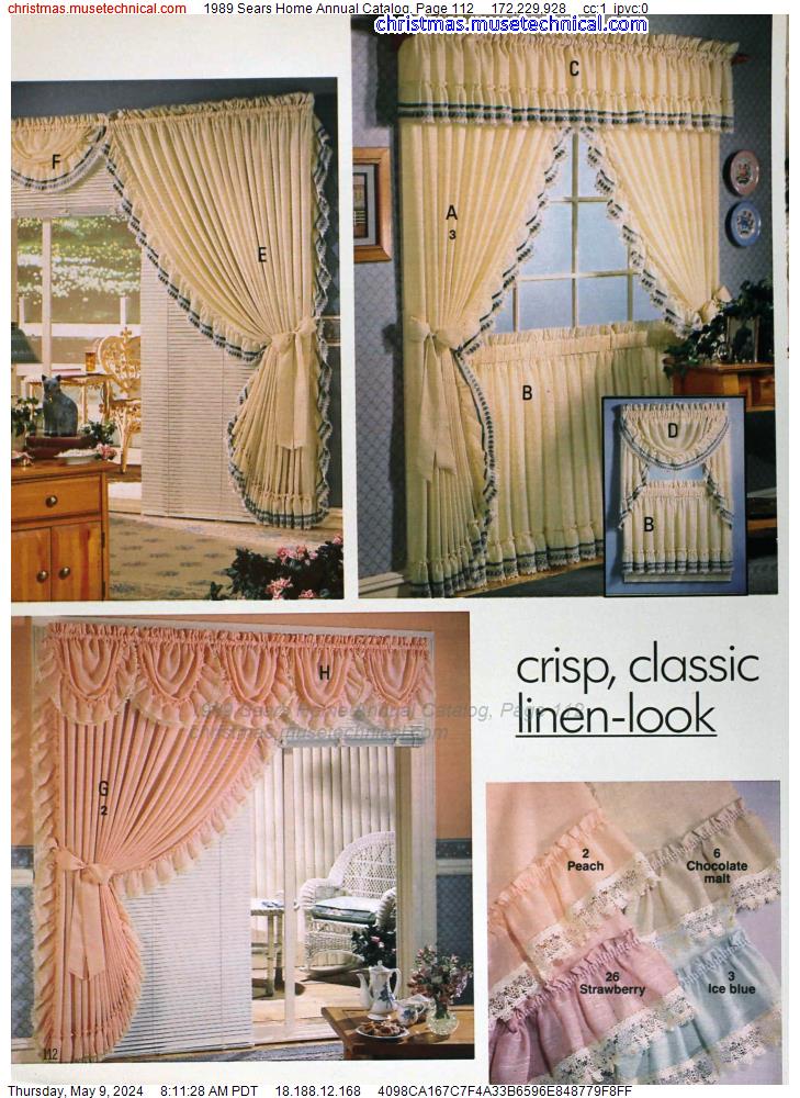 1989 Sears Home Annual Catalog, Page 112