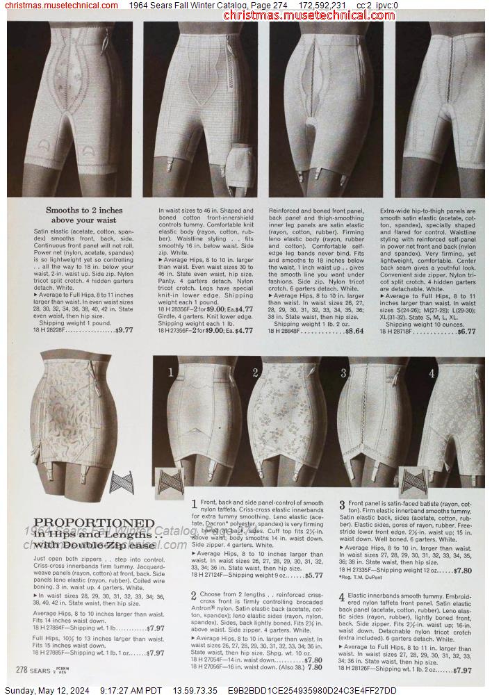1964 Sears Fall Winter Catalog, Page 274